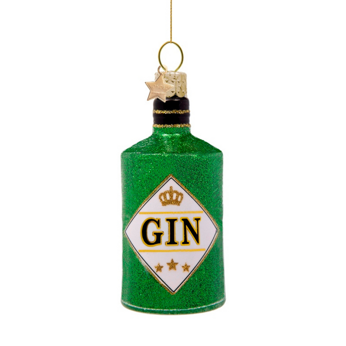 Gin Bottle Christmas Ornament