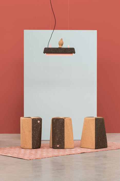 Duo Z Cork end table by DAM