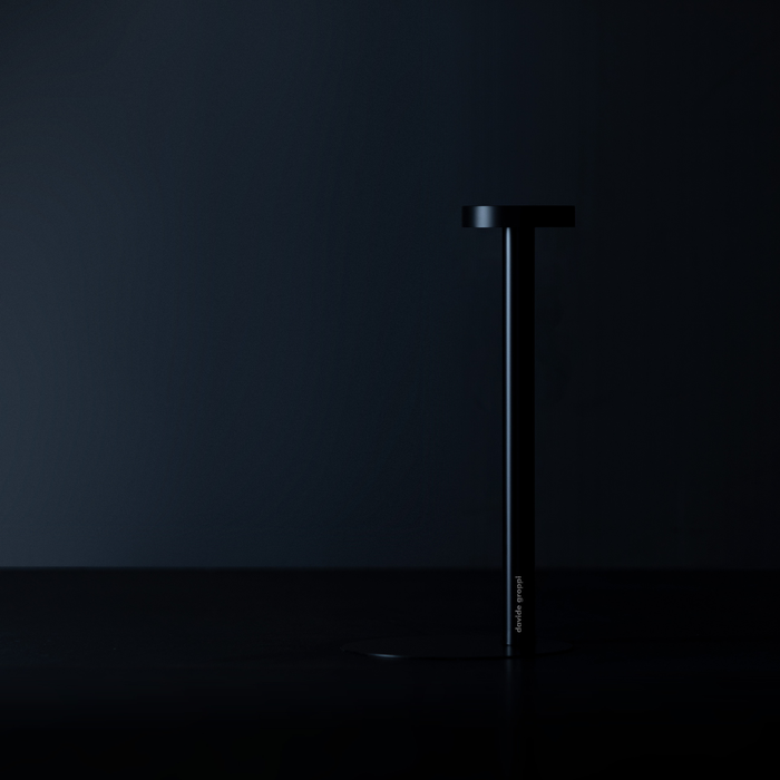 TeTaTeT Black Table Lamp by Davide Groppi